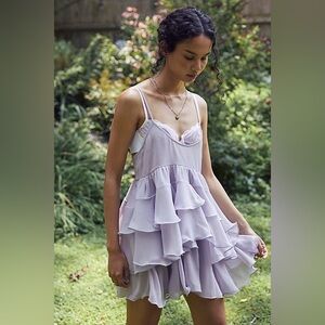 NWOT Free People Intimately Runaway Rockstar Mini Slip Dress